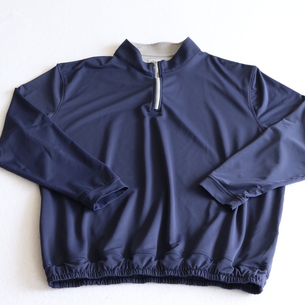 Peter Millar Perth Performance Quarter Zip Mens 3XL Navy 1/4 Zip Golf